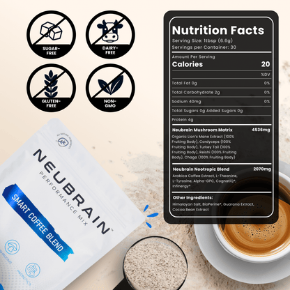 30 Servings of Smart Coffee + FREE Gifts - NEUBRAIN